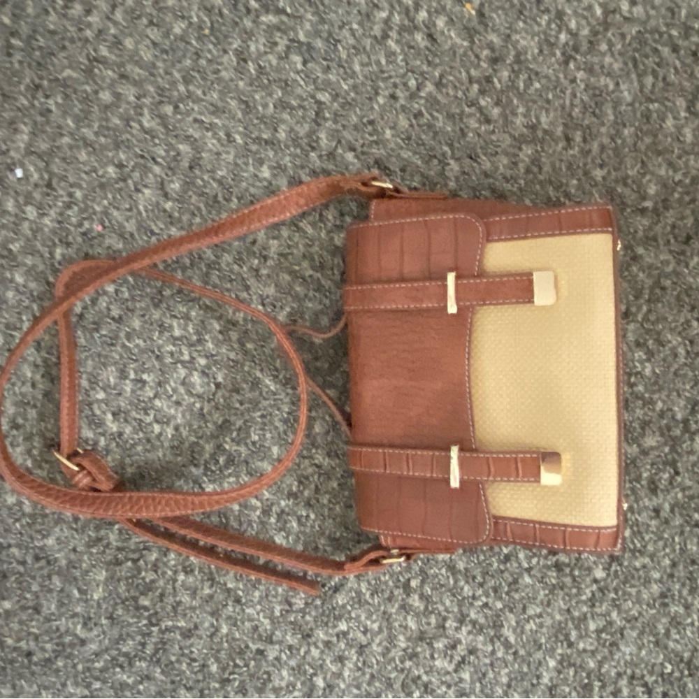 Elegant Brown and Tan Women's Bag